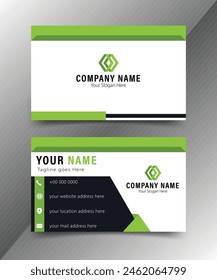 Abstract Business Card, Simple And Creative Abstract Business Card, Professional And Corporate Abstract Card Template