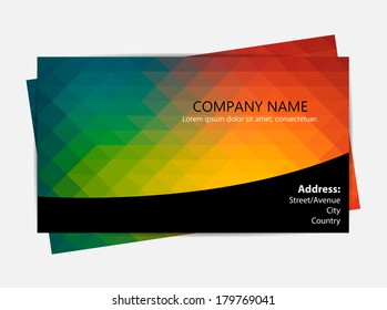 Abstract business card template