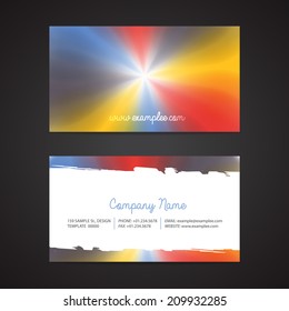 Abstract Business Card Template