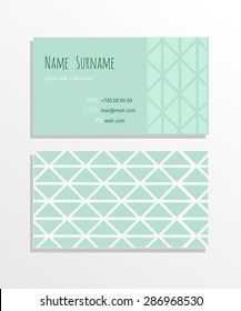 Abstract Business card template