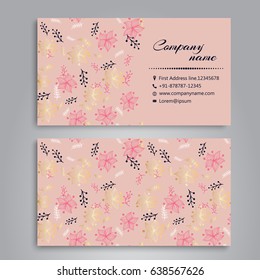 Abstract business card template