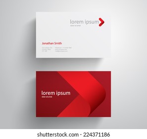 Abstract business card template, clean and modern style design. Logo, logotype, brand, branding, identity, company