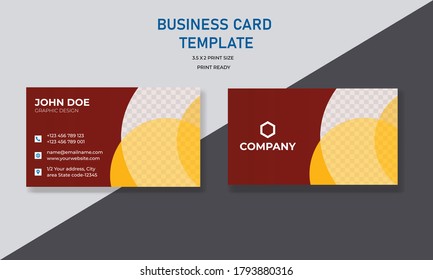 Abstract  business card template design
