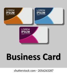 abstract business card template design