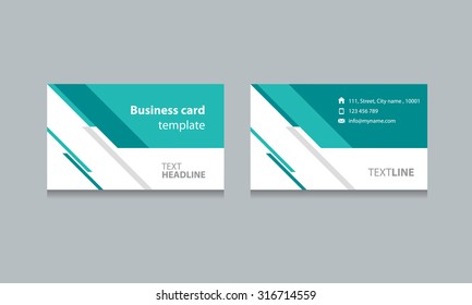 abstract  business card template design backgrounds .vector editable