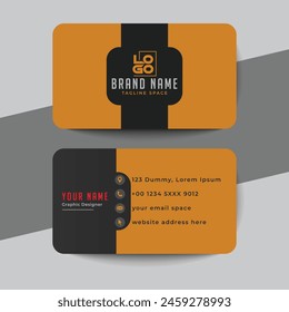 Abstract business card template new