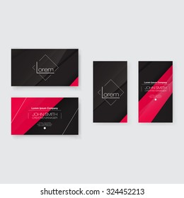 Abstract Business Card Template Set | Modern Vector Design