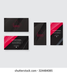 Abstract Business Card Template Set | Modern Vector Design