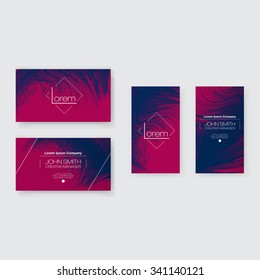 Abstract Business Card Template Set | Modern Vector Design