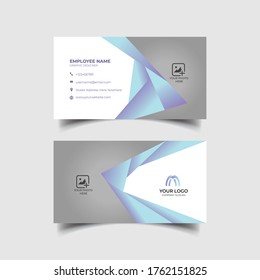 Abstract business card template with skyscrapers Free Vector