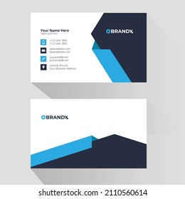 Abstract business card template  Vector
