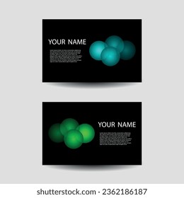Abstract business card template. Vector design samples for name cards.