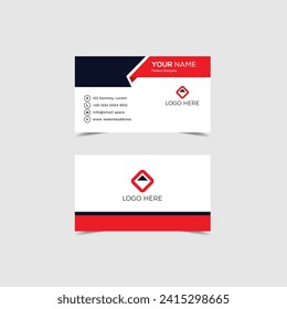 Abstract business card template vector