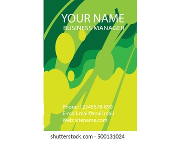 Abstract business card template Vector