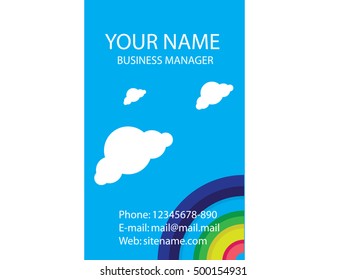 Abstract business card template Vector