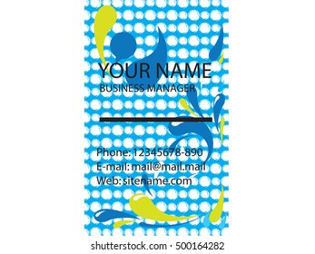 Abstract business card template Vector
