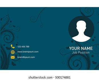 Abstract business card template Vector