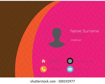 Abstract business card template Vector