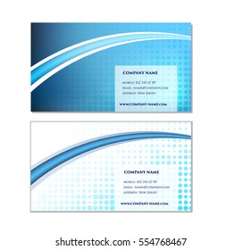 Abstract business card template vector