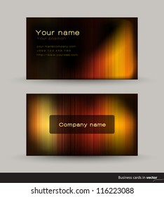 Abstract business card, vector