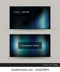 Abstract business card, vector