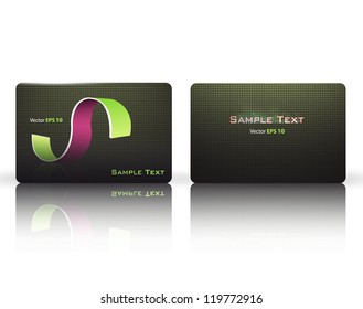 Abstract business card. Vector design.