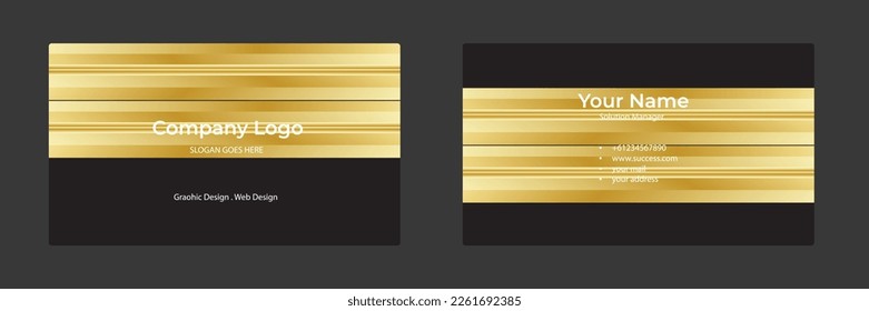 Abstract business card vector design