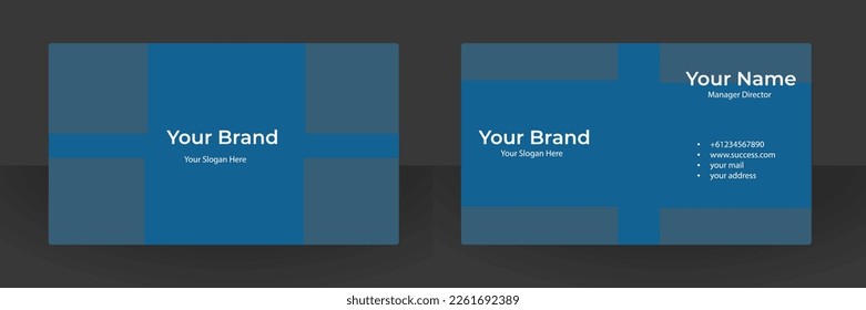 Abstract business card vector design