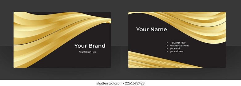 Abstract business card vector design