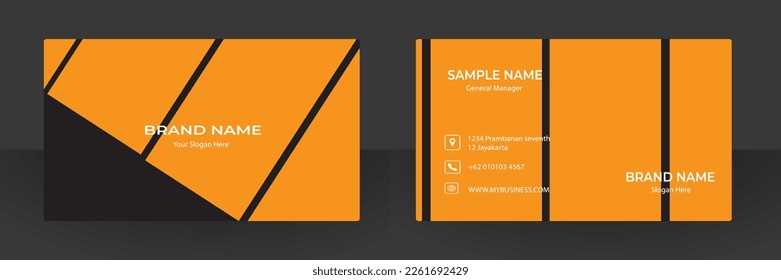Abstract business card vector design
