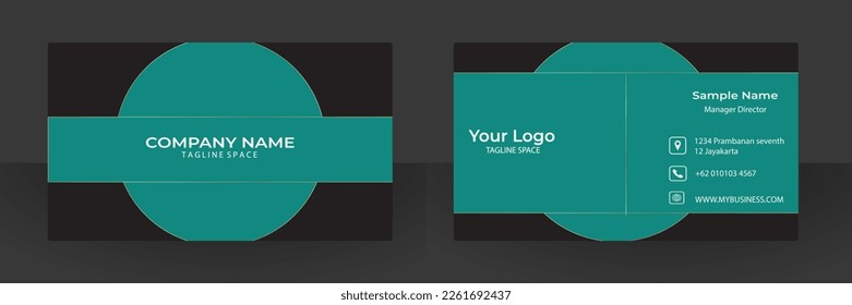 Abstract business card vector design