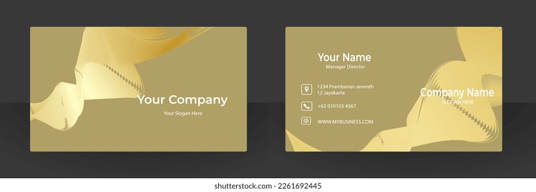 Abstract business card vector design