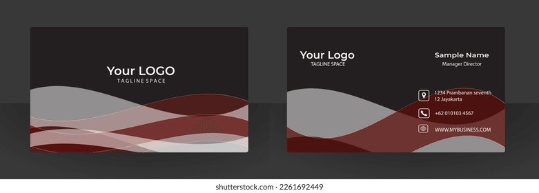 Abstract business card vector design