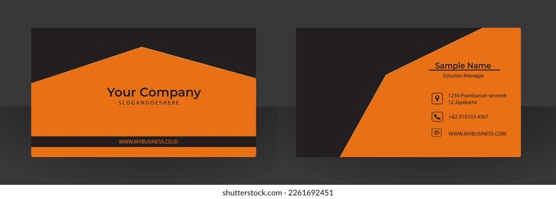 Abstraktes Visitenkartendesign
