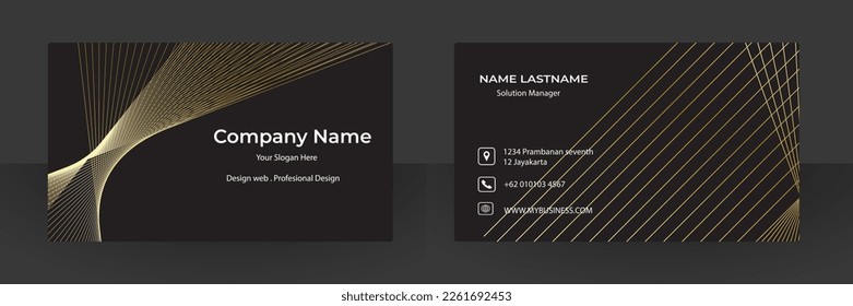 Abstract business card vector design
