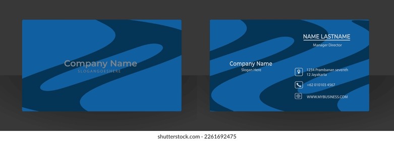 Abstract business card vector design