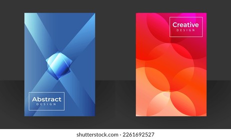 Abstract business card vector design
