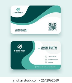 Abstract Business Card Vector Template Design
