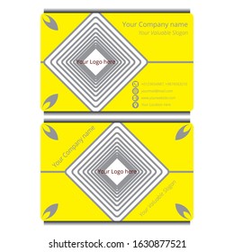 Abstract, Business Card, yellow, Beautiful, Amazing, Template