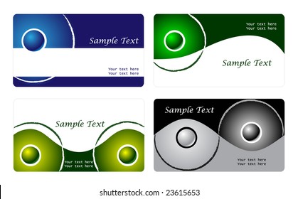 Abstract business cards