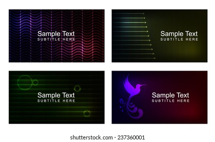 Abstract Business Cards