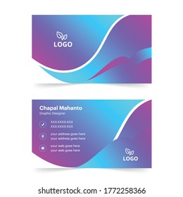 Abstract business cards concept vector design 