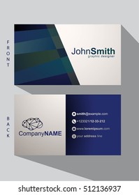 Abstract business card,vector design.