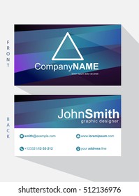 Abstract business card,vector design.