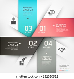 Abstract Business circle banner. Vector illustration. can be used for workflow layout, diagram, number options, step up options, web design, infographics.
