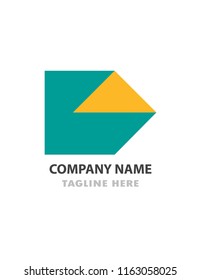 Abstract business company logo. Corporate identity design element.  Logotype idea vector eps10
