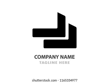 Abstract business company logo. Corporate identity design element.  Logotype idea vector eps10