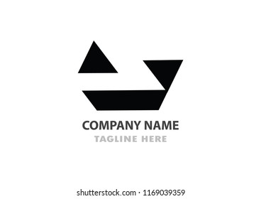 Abstract business company logo. Corporate identity design element.  Logotype idea vector eps10