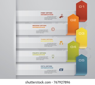 Abstract business concept with 5 options template/ 5 steps arrow presentation template. EPS 10.
