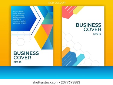 abstract business cover design, minimalist cover design, business company profile, elagant cover design